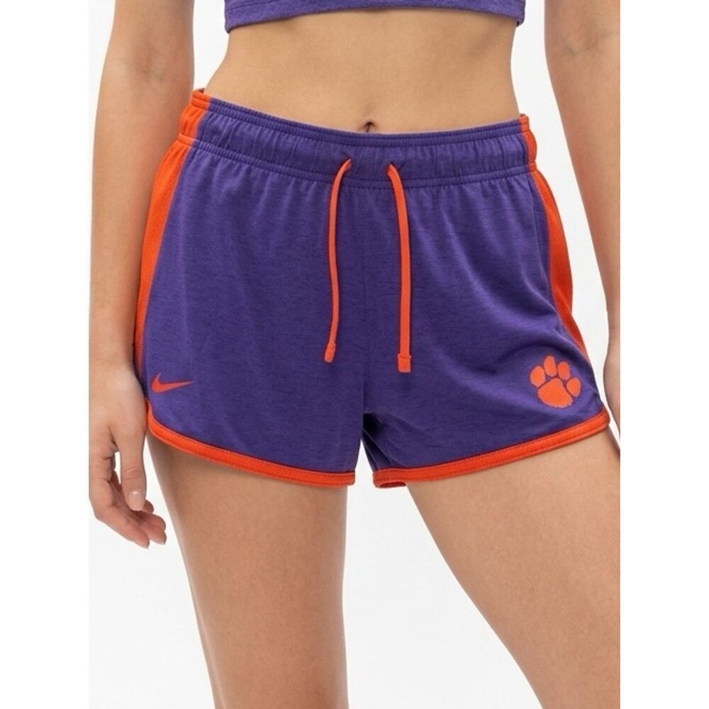 NIKE | NEW Reversible Purple & Orange Clemson Athletic Shorts Women’s Size M